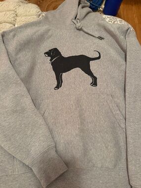 The Black Dog Gray Hoodie